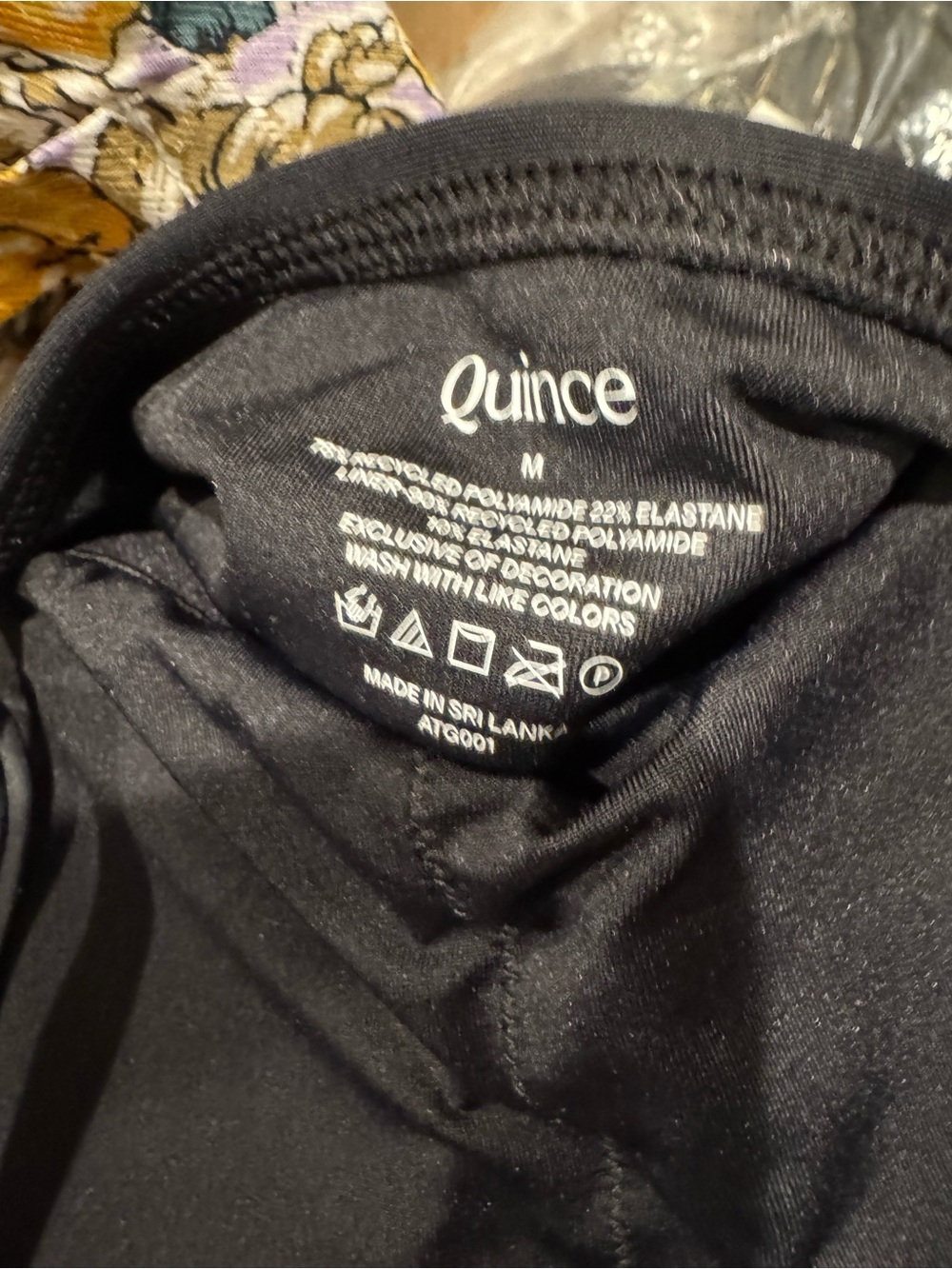 Quince Black One-Piece Swimsuit Italian Cami - Picture 5 of 6